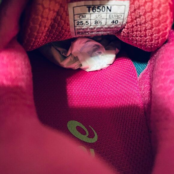 Mint Condition ASICS GEL NIMBUS 18 Womens US Pink Turquoise 8.5 US Medium 40 EUR - Picture 12 of 14